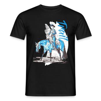PISTE - T-shirt homme - noir - Devant - AI Model Male 178 light (178cm)