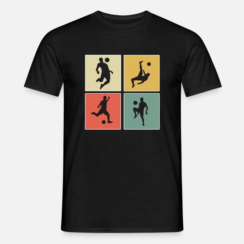Fußball - Männer T-Shirt - Schwarz