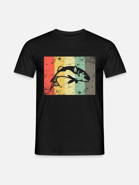 Angler Fisch - Männer T-Shirt - Schwarz