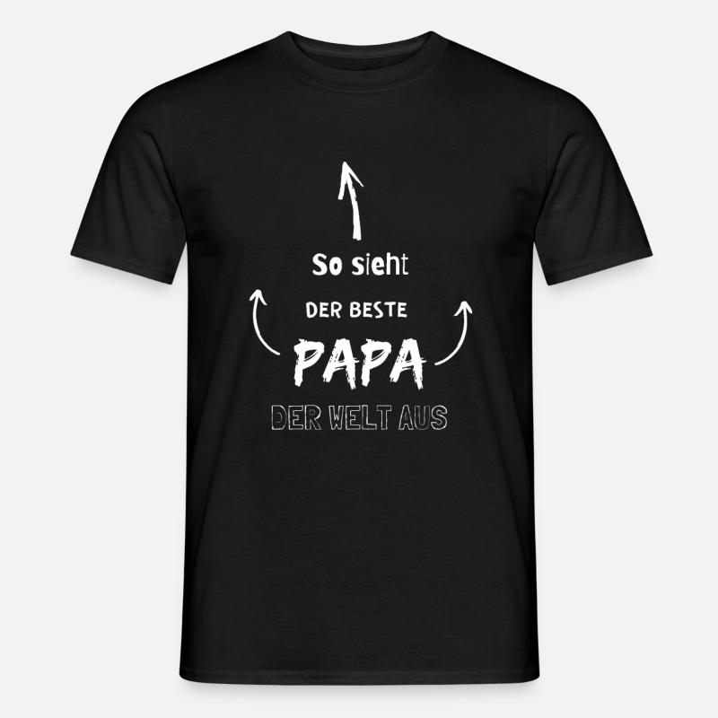 Der beste Papa - Männer T-Shirt - Schwarz