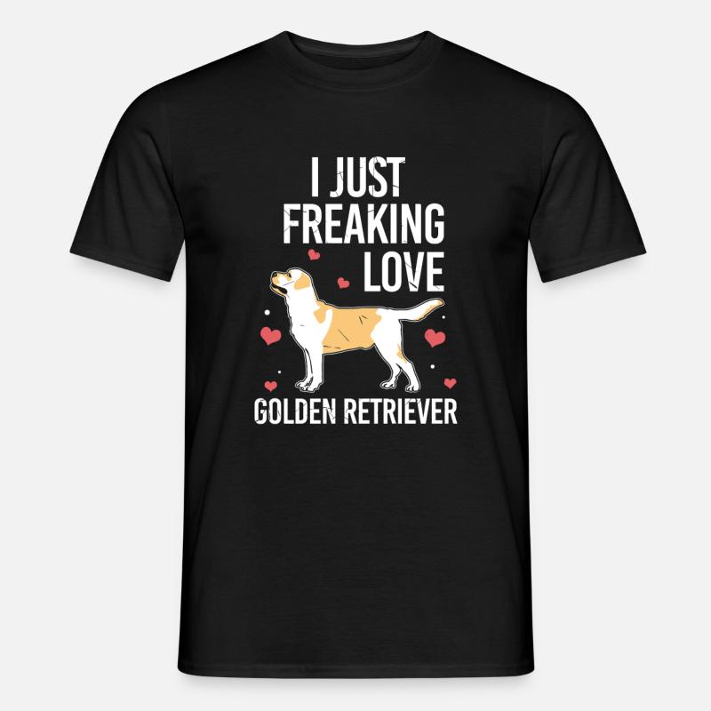 golden retriever - Männer T-Shirt - Schwarz
