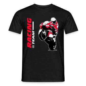Motorcycle Racing - Moto GP - Superbike - Men's T-Shirt - black - Front - AI Model Male 178 light (178cm)