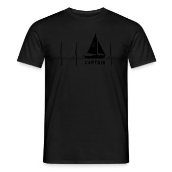 Captain - Männer T-Shirt - Schwarz - Vorne - AI Model Male 178 light (178cm)