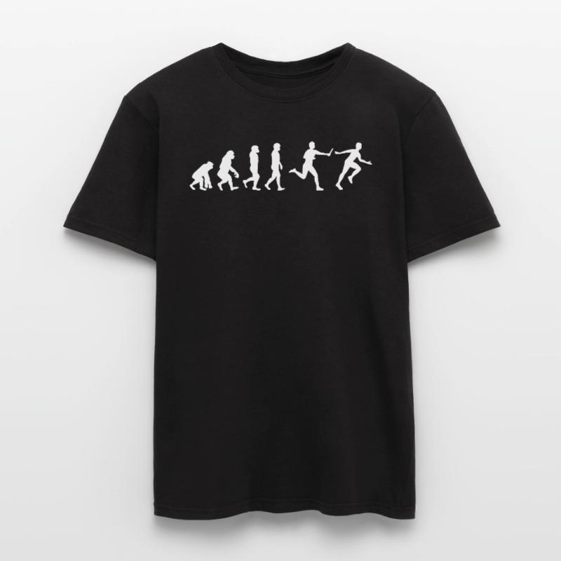 Course de relais athlète athlétisme Evolution T-shirt homme