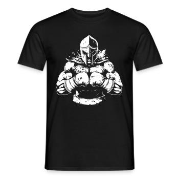 Spartan Boxing Fighter MMA - Men's T-Shirt - black - Front - AI Model Male 178 light (178cm)