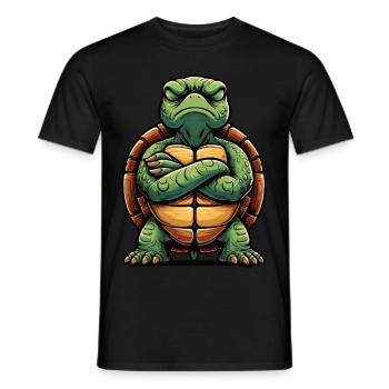 Turtle Sea Turtle Turtle - Men's T-Shirt - black - Front - AI Model Male 178 light (178cm)