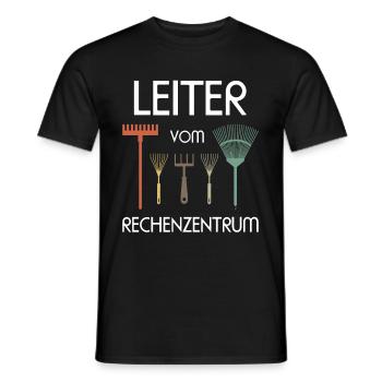 Leiter vom Rechenzentrum Garten Gärtner Geschenk - Männer T-Shirt - Schwarz - Vorne - AI Model Male 178 light (178cm)
