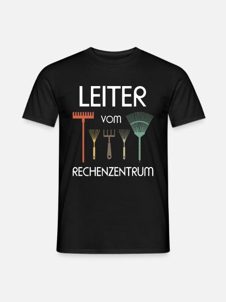 Leiter vom Rechenzentrum Garten Gärtner Geschenk - Männer T-Shirt - Schwarz