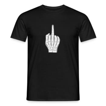 Halloween costume de partie de doigt du milieu humour - T-shirt homme - noir - Devant - AI Model Male 178 light (178cm)