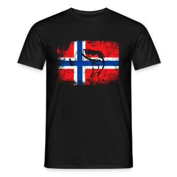 Norway fishing vacation 2020 Angler fishing group - Men's T-Shirt - black - Front - AI Model Male 178 light (178cm)