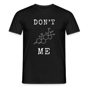 Drôle dire chimie molécule stress étudiant - T-shirt homme - noir - Devant - AI Model Male 178 light (178cm)