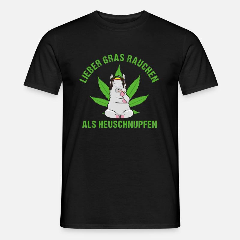 Spruch Kiffer - Männer T-Shirt - Schwarz