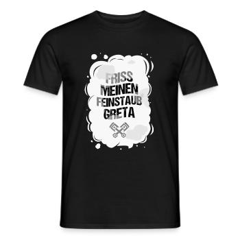 Anti Greta - Männer T-Shirt - Schwarz - Vorne - AI Model Male 178 light (178cm)