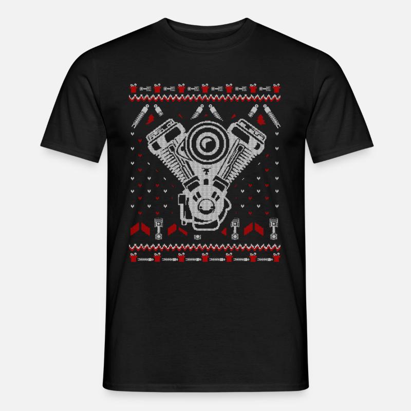 Tuning Ugly Christmas - Men’s T-shirt - black