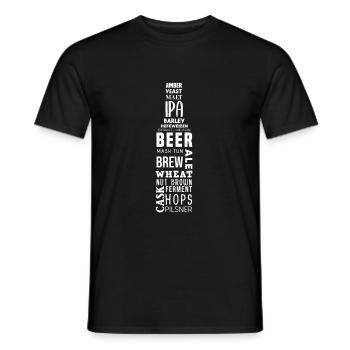 Bierbrauer Braumeister Bierflasche Bier trinken - Männer T-Shirt - Schwarz - Vorne - AI Model Male 178 light (178cm)