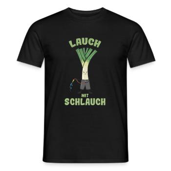 Lauch mit Schlauch Fitness Beginner Pumper - Männer T-Shirt - Schwarz - Vorne - AI Model Male 178 light (178cm)