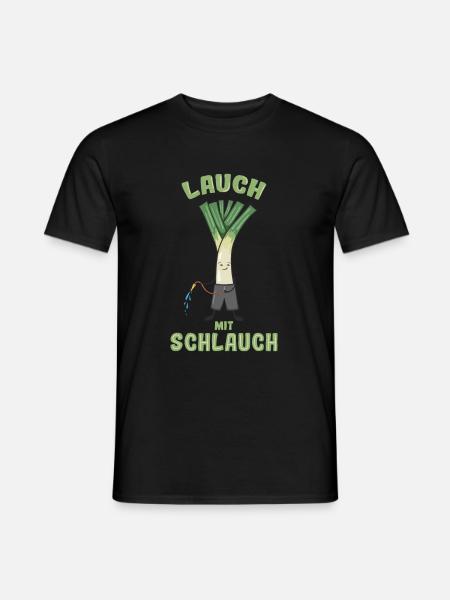 Lauch mit Schlauch Fitness Beginner Pumper - Männer T-Shirt - Schwarz