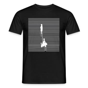 Canicrosser Canicross dog sport train dog sport - Men's T-Shirt - black - Front - AI Model Male 178 light (178cm)