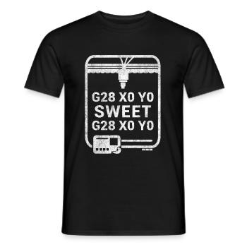 3D Druck Technik Nerd Home Sweet Home 3D Print - Männer T-Shirt - Schwarz - Vorne - AI Model Male 178 light (178cm)
