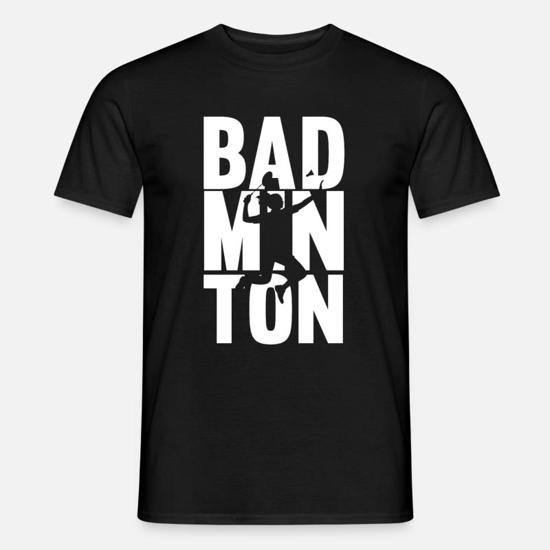 Badminton - Männer T-Shirt - Schwarz