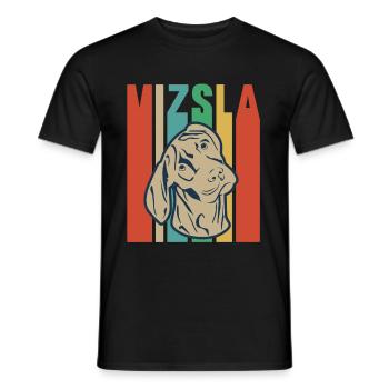 Vizsla - Men's T-Shirt - black - Front - AI Model Male 178 light (178cm)