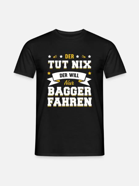 Bagger - Männer T-Shirt - Schwarz