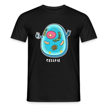 Cellfie - Men's T-Shirt - black - Front - AI Model Male 178 light (178cm)