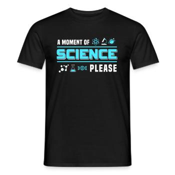 natural Science - Men's T-Shirt - black - Front - AI Model Male 178 light (178cm)