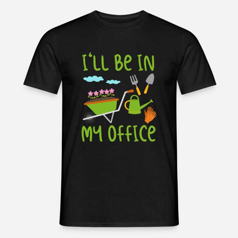 Gartenfreunde - Männer T-Shirt - Schwarz