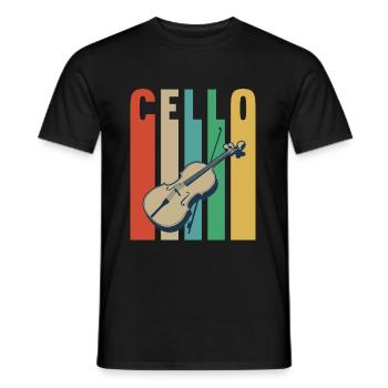 Conception de violoncelle pour un violoncelliste - T-shirt homme - noir - Devant - AI Model Male 178 light (178cm)