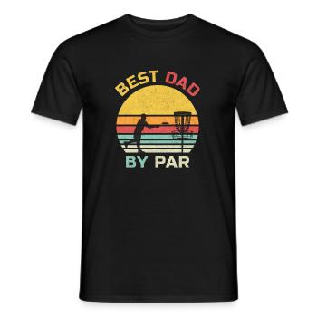 Conception de papa de disque de golf pour un père de disque de golf - T-shirt homme - noir - Devant - AI Model Male 178 light (178cm)