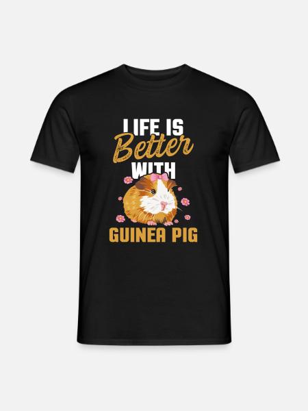 Meerschwein Spruch für einen Meerschweinchen - Mænd T-shirt - sort