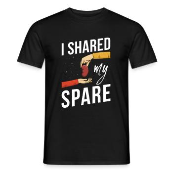 Kidney transplantation saying for a - Men's T-Shirt - black - Front - AI Model Male 178 light (178cm)