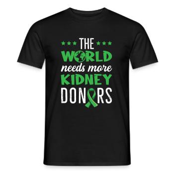 Organtransplantation Design für einen - Männer T-Shirt - Schwarz - Vorne - AI Model Male 178 light (178cm)
