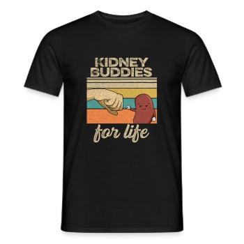 Kidney design for a kidney donor - Men's T-Shirt - black - Front - AI Model Male 178 light (178cm)