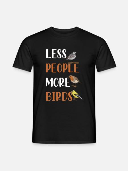 Ornithologie sort pour un expert de l’oiseau - T-shirt homme - noir