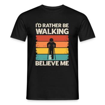 Knochenbruch Spruch für einen Freund mit einem - Männer T-Shirt - Schwarz - Vorne - AI Model Male 178 light (178cm)
