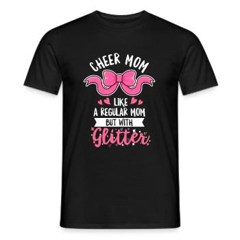 Cheer Mama Design für deine Cheerleading Mama - Männer T-Shirt - Schwarz - Vorne - AI Model Male 178 light (178cm)