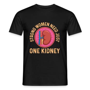 Kidney Quote for your Kidney Donor Wife - Men's T-Shirt - black - Front - AI Model Male 178 light (178cm)