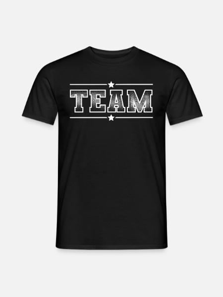 Team - Männer T-Shirt - Schwarz