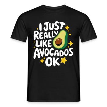 Avocado Essen Guacamole Vegan - Männer T-Shirt - Schwarz - Vorne - AI Model Male 178 light (178cm)