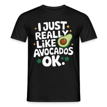 Avocado Essen Guacamole Vegan - Männer T-Shirt - Schwarz - Vorne - AI Model Male 178 light (178cm)