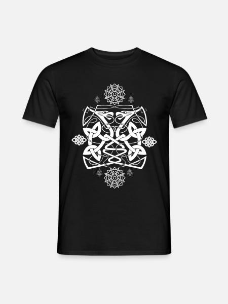 Keltische Raben - Männer T-Shirt - Schwarz