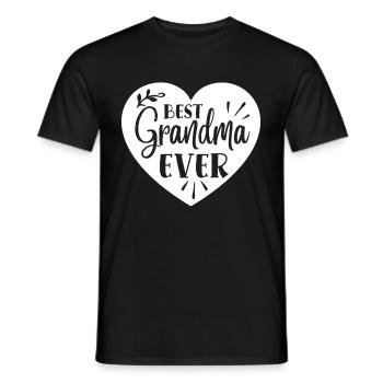 Meilleur cadeau de grand-mère de tous les temps - T-shirt homme - noir - Devant - AI Model Male 178 light (178cm)