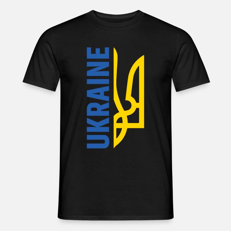 Ukraine - Männer T-Shirt - Schwarz