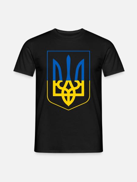 Drapeau de l’Ukraine - T-shirt homme - noir