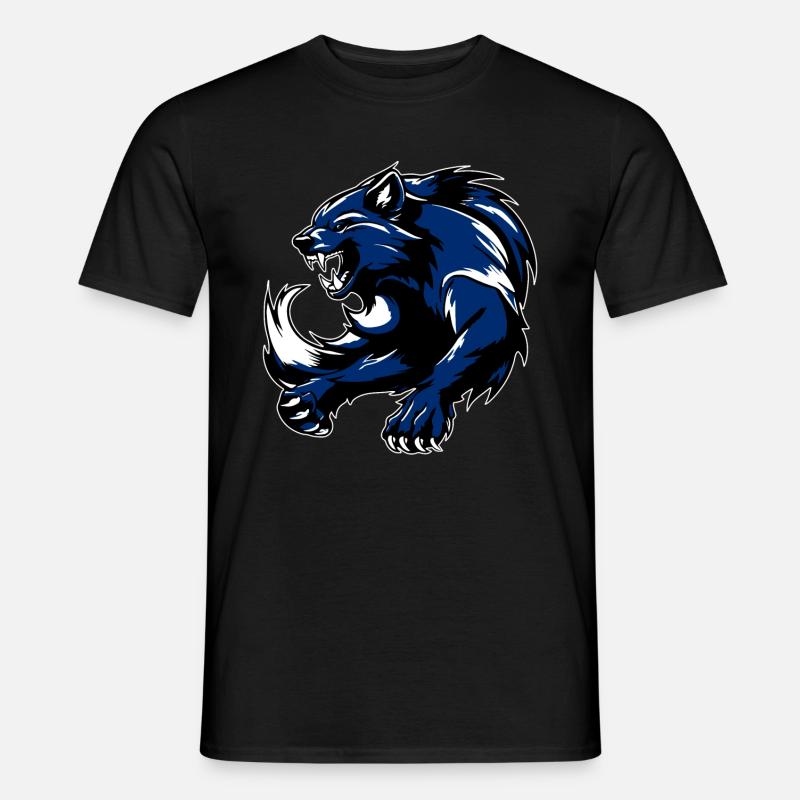 Vielfraß - Männer T-Shirt - Schwarz