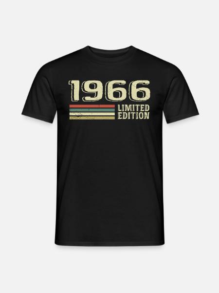 Geboren in 1966 Verjaardag 1966 Vintage 1966 - Heren T-shirt - zwart
