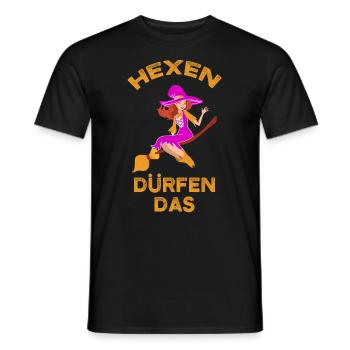 Good Witch Halloween Witches May The Pink - Men's T-Shirt - black - Front - AI Model Male 178 light (178cm)