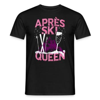 Drôle Sports d'hiver Après Ski Party Fun Gift - T-shirt homme - noir - Devant - AI Model Male 178 light (178cm)